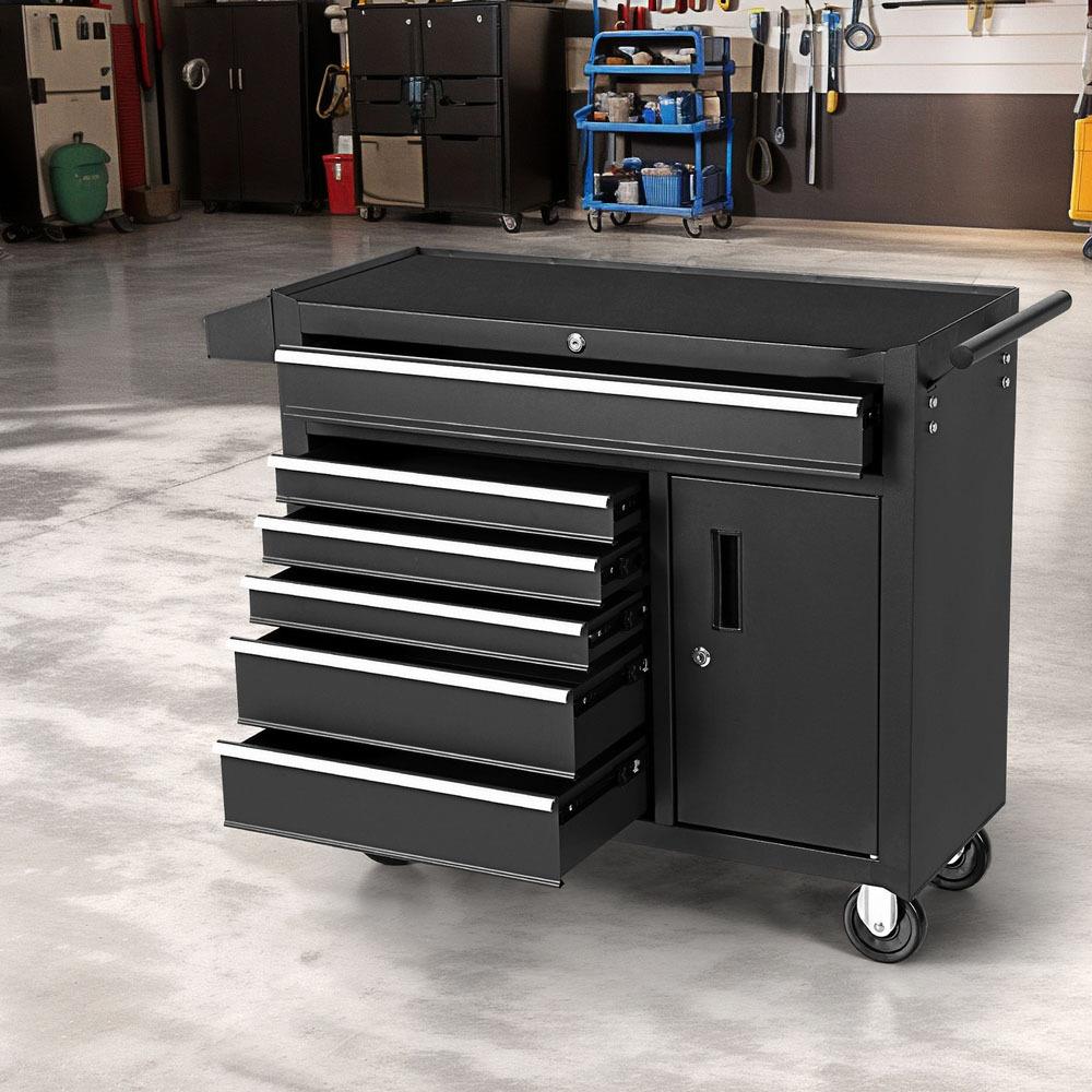 خزانة أدوات بـ 6 أدراج مع عجلا - مراجعة Workshop Tools Trolley وسعره