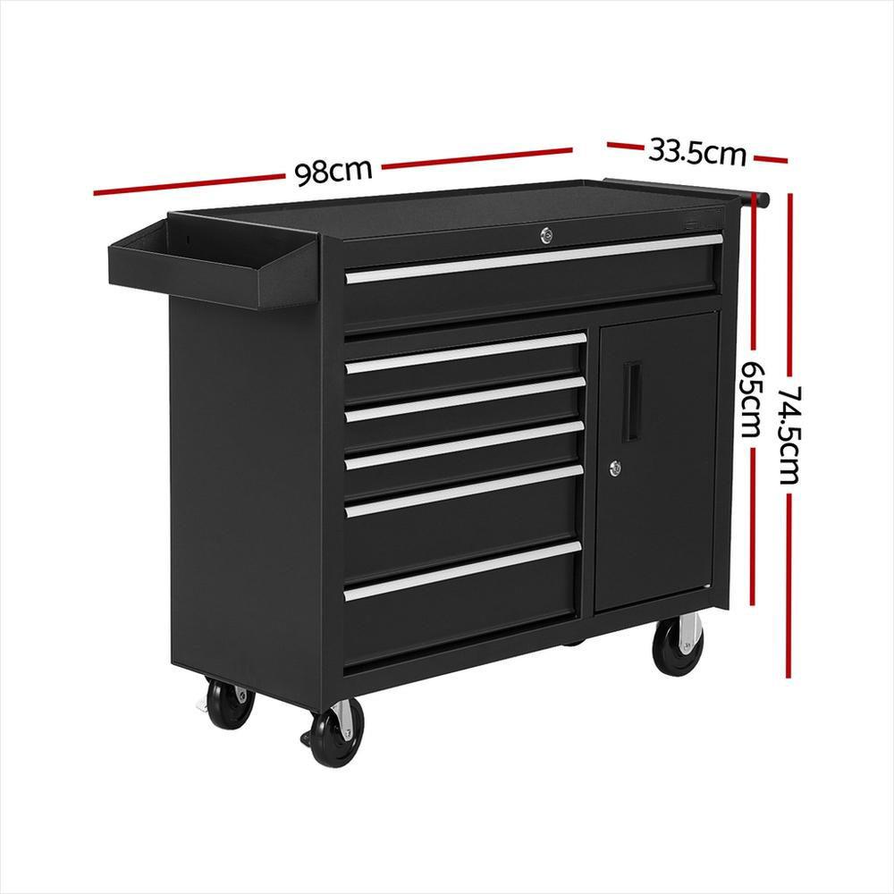 خزانة أدوات بـ 6 أدراج مع عجلا - مراجعة Workshop Tools Trolley وسعره