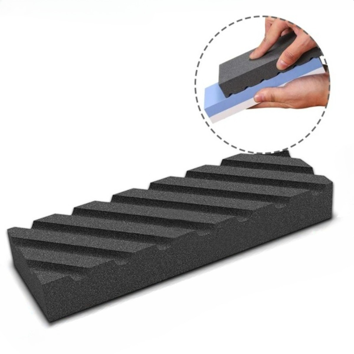 حجر شحذ احترافي 18x6 سم من الك - مراجعة Sharpening Stone Whetstone وسعره